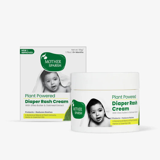 Mother Sparsh Plant Powered Baby Diaper Rash Cream-With Shea Butter & Oatmeal Extract