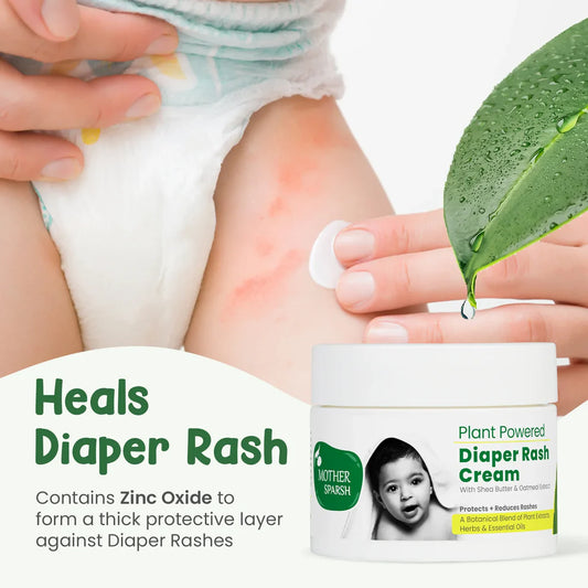 Mother Sparsh Plant Powered Baby Diaper Rash Cream-With Shea Butter & Oatmeal Extract