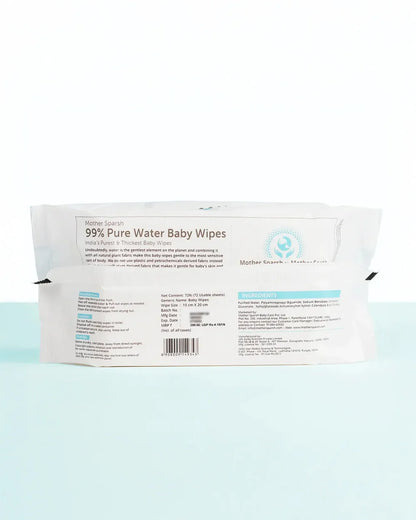 Mother Sparsh 99% Pure Water Unscented Baby Wet Wipes-With Calendula