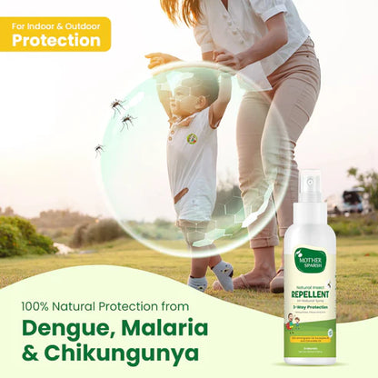 Mother Sparsh Natural Mosquito Repellent Spray-100% Ayurvedic-Spray & Defend-For Infants