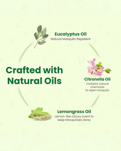 Mother Sparsh Cold Pressed Coconut Baby Massage Oil (200 ml), Natural Mosquito Repellent Spray & Nourishing Baby Hair Oil (100ml)