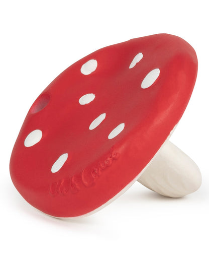 Oli & Carol Spotty The Mushroom-Natural Rubber Teether-Soft & Flexible-0M+