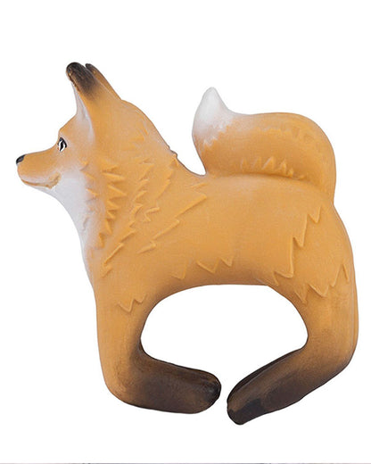 Oli & Carol Rob The Fox-Natural Rubber Bracelet Teether-Soft & Flexible-0M+