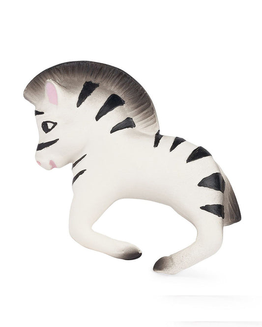 Oli & Carol Zoe The Zebra-Natural Rubber Bracelet Teether-Soft & Flexible-0M+