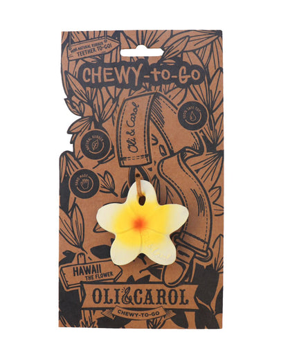 Oli & Carol Hawaii The Flower-Natural Rubber Teether-Soft & Flexible-0M+