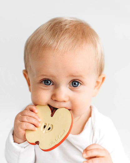 Oli & Carol Pepita The Apple-Natural Rubber Teether-Soft & Flexible-0M+