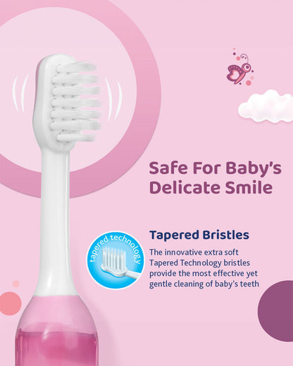 Chicco Baby Toothbrush-6 to 36M-Pink