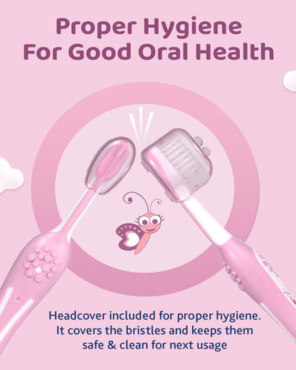 Chicco Baby Toothbrush-6 to 36M-Pink