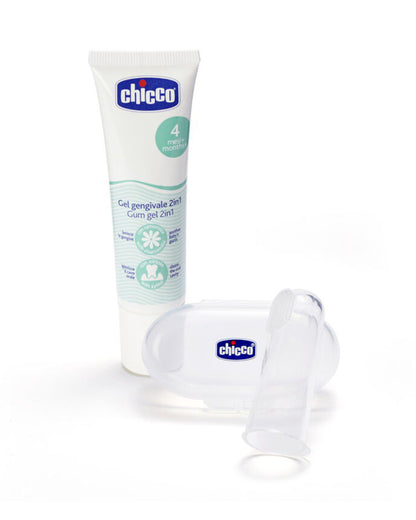 Chicco New Beginning Oral Care Set-With Gum Gel & Finger Brush-4M+