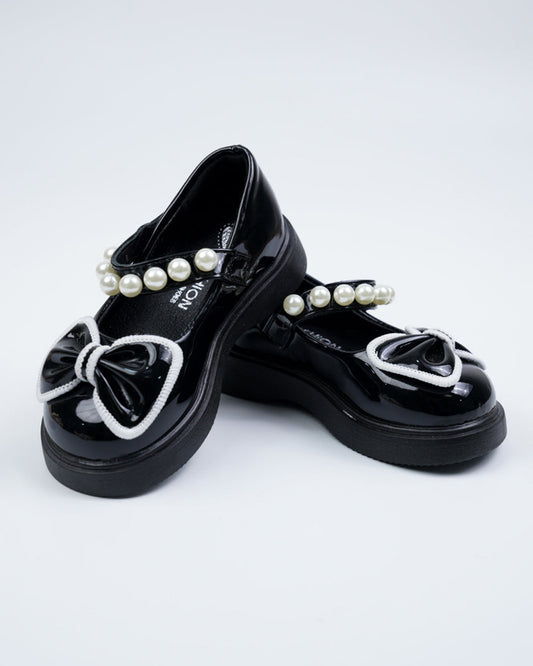 Baby Boo Black Pearly Velcro Bellies For Infants