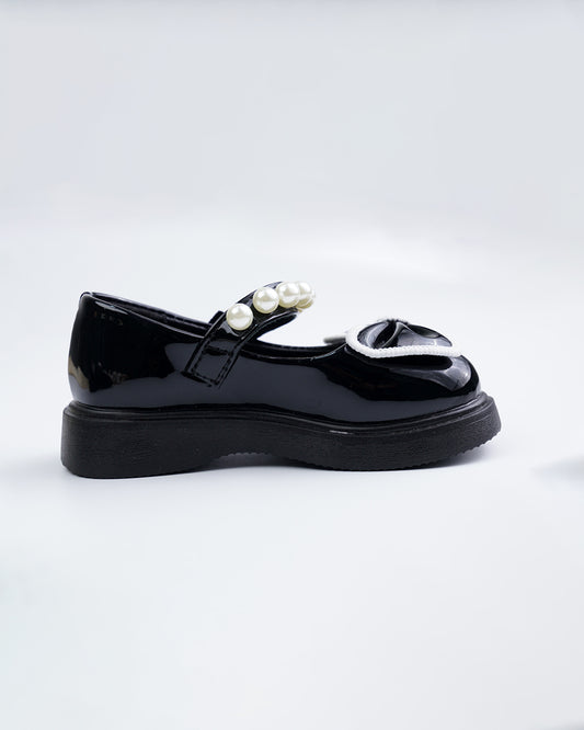 Baby Boo Black Pearly Velcro Bellies For Infants