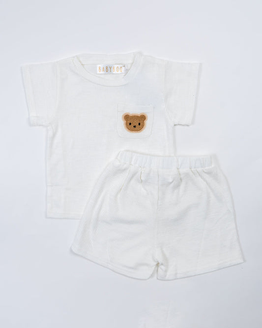 Baby Boo White Deb Set-Solid-Cotton-For Infants