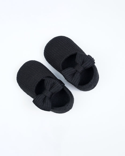 Baby Boo Black Bow Velcro Bellies For Infants