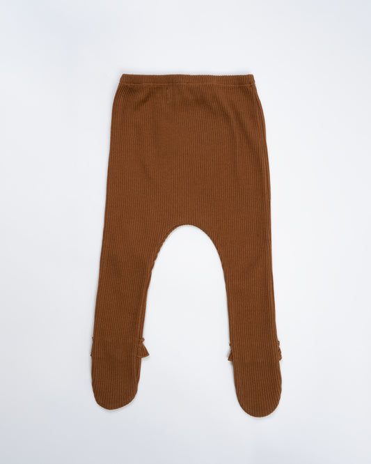 Baby Boo Brown Gia Stockings-Solid-Cotton-For Infants