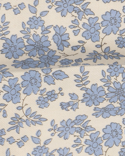 Baby Boo Blue Hannah Floral Frock Dress-Printed-Cotton-For Infants