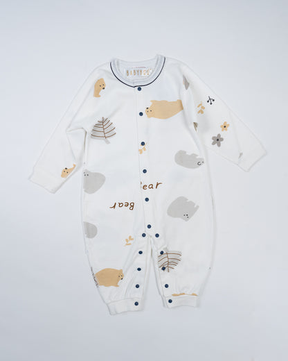 Baby Boo Bear Oliver Romper-Printed-Hosiery Cotton-For Infants