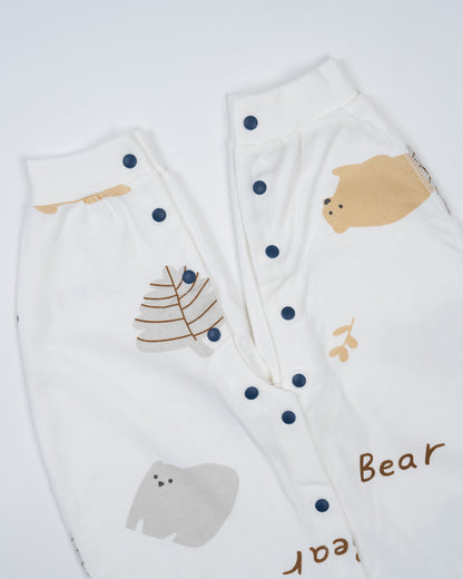 Baby Boo Bear Oliver Romper-Printed-Hosiery Cotton-For Infants