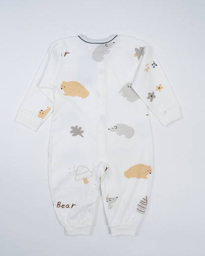 Baby Boo Bear Oliver Romper-Printed-Hosiery Cotton-For Infants