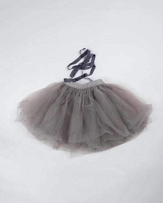 Baby Boo Light Grey Zaya Skirt Frock Dress-Tulle-For Infants