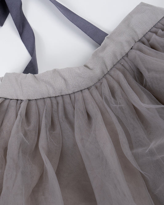 Baby Boo Light Grey Zaya Skirt Frock Dress-Tulle-For Infants