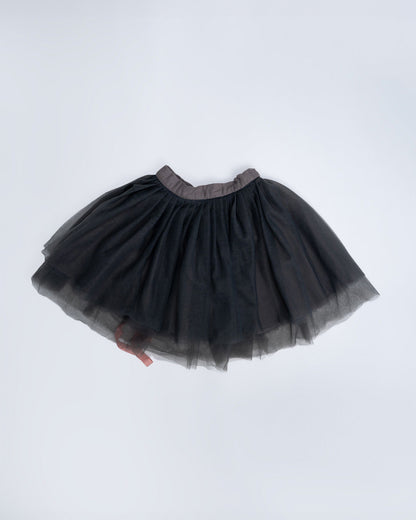 Baby Boo Black Zaya Skirt Frock Dress-Solid-Tulle-For Infants