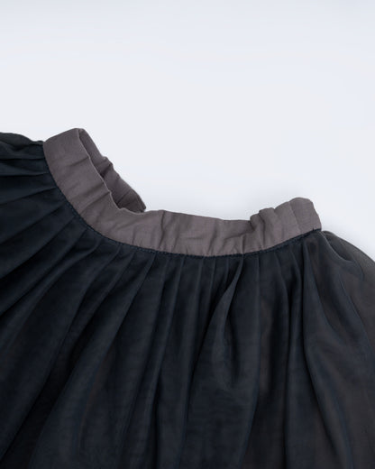 Baby Boo Black Zaya Skirt Frock Dress-Solid-Tulle-For Infants