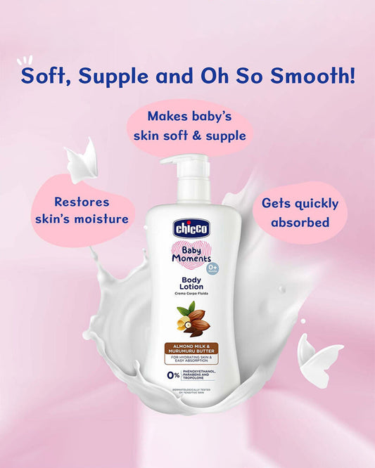 Chicco Baby Moments Baby Lotion-With Almond Milk & Murumuru Butter