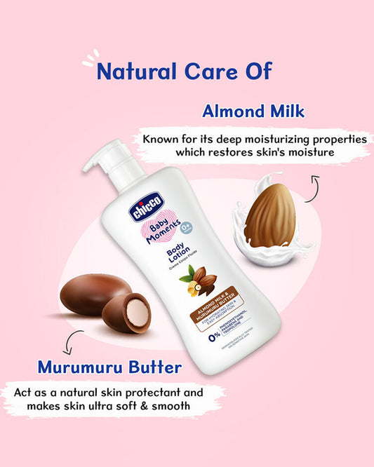 Chicco Baby Moments Baby Lotion-With Almond Milk & Murumuru Butter