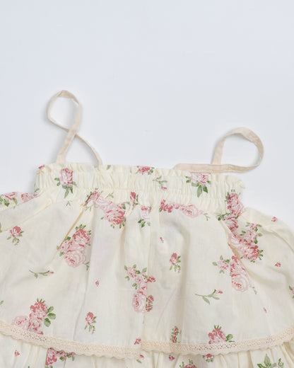 Baby Boo Ivory Aquila Top & Skirt Set-Printed-Cotton-For Infants