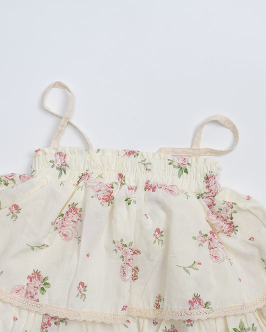 Baby Boo Ivory Aquila Top & Skirt Set-Printed-Cotton-For Infants