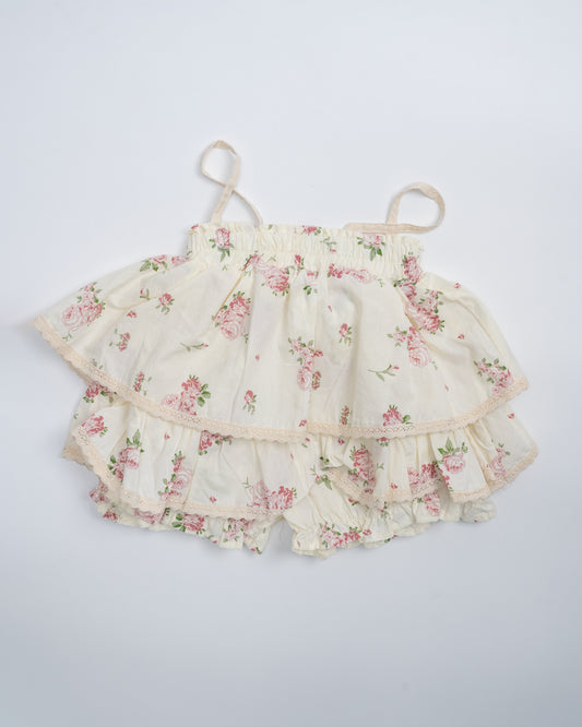 Baby Boo Ivory Aquila Top & Skirt Set-Printed-Cotton-For Infants