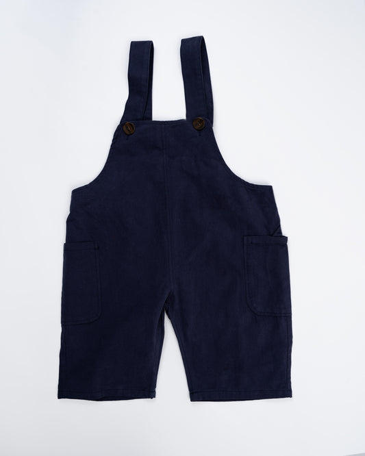 Baby Boo Dark Grey Jacob Suspenders-Solid-Soft Denim-For Infants