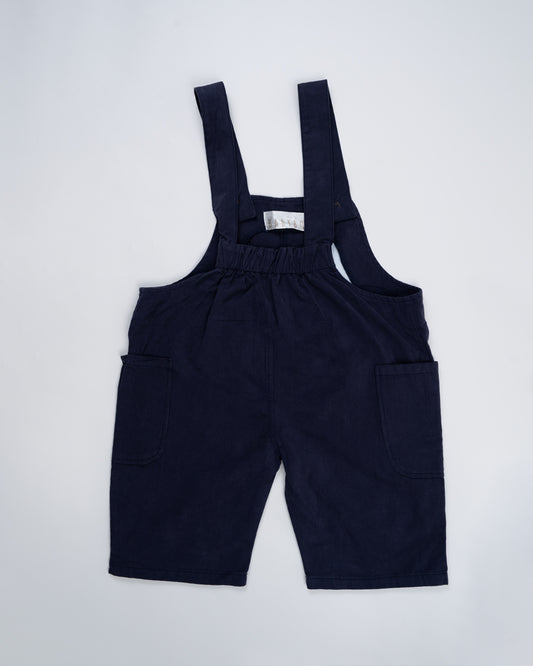 Baby Boo Dark Grey Jacob Suspenders-Solid-Soft Denim-For Infants
