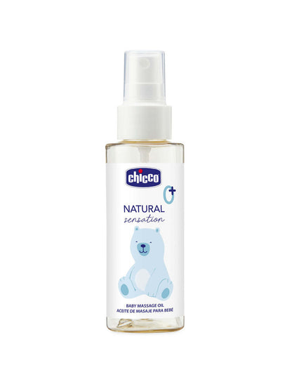 Chicco Natural Sensation Baby Massage Oil-With Sweet Almond Oil & Rice Oil