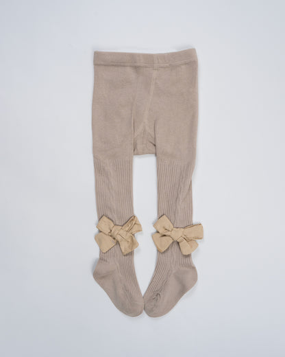 Baby Boo Beige Nina Winter Wear Stockings-Solid-Knitted Wool-For Infants