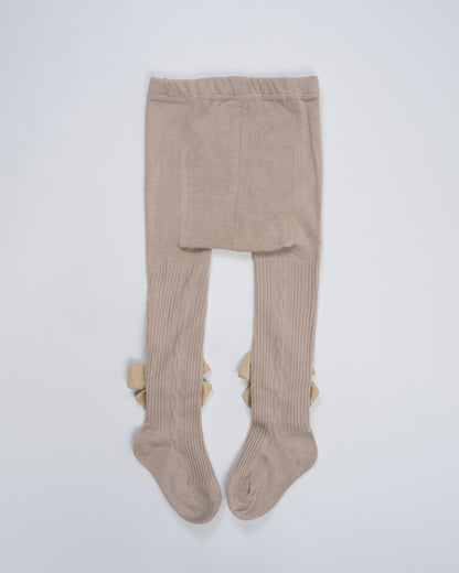 Baby Boo Beige Nina Winter Wear Stockings-Solid-Knitted Wool-For Infants
