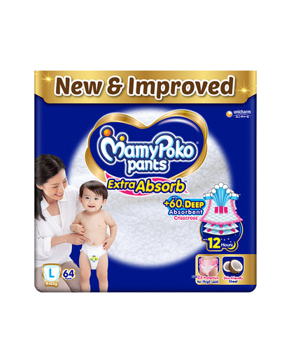 MamyPoko Standard Diaper Pants-S (4-8 Kg)-Crisscross Absorbent Sheet