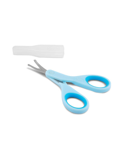 Chicco Baby Nail Scissors-With Rounded Tips-0M+-Blue