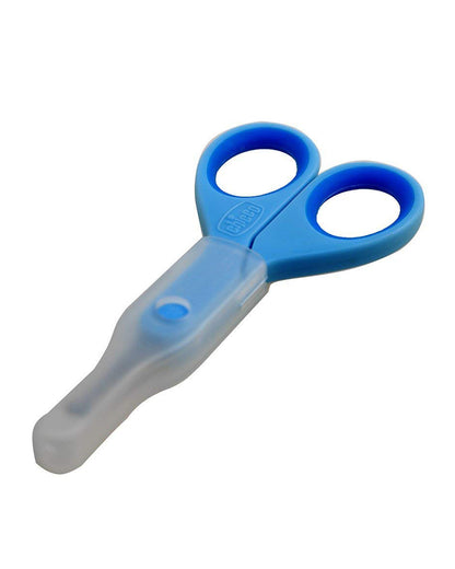 Chicco Baby Nail Scissors-With Rounded Tips-0M+-Blue