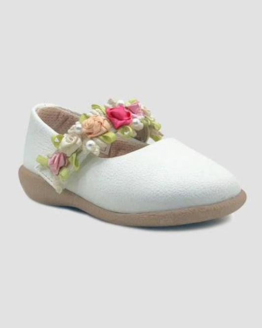 Kazarmax Ivory White Gardenia Velcro Bellies For Infants