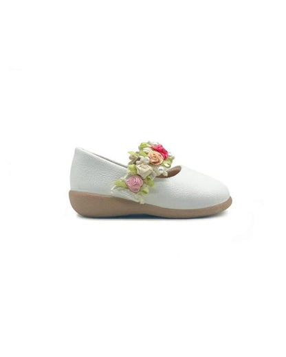 Kazarmax Ivory White Gardenia Velcro Bellies For Infants