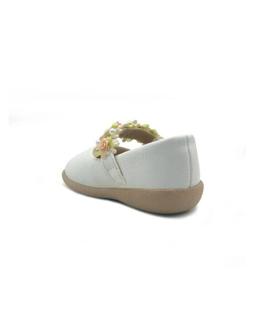 Kazarmax Ivory White Gardenia Velcro Bellies For Infants