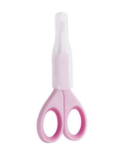 Chicco Baby Nail Scissors-With Rounded Tips-0M+-Pink