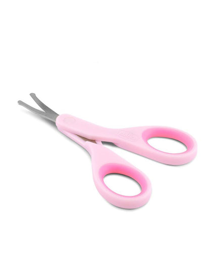 Chicco Baby Nail Scissors-With Rounded Tips-0M+-Pink