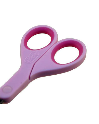 Chicco Baby Nail Scissors-With Rounded Tips-0M+-Pink