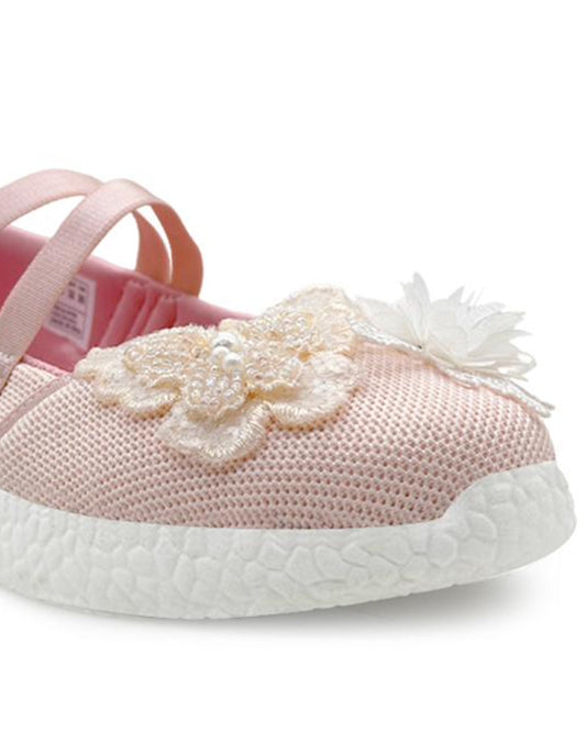 Kazarmax Peach Flower Slip On Bellies For Infants