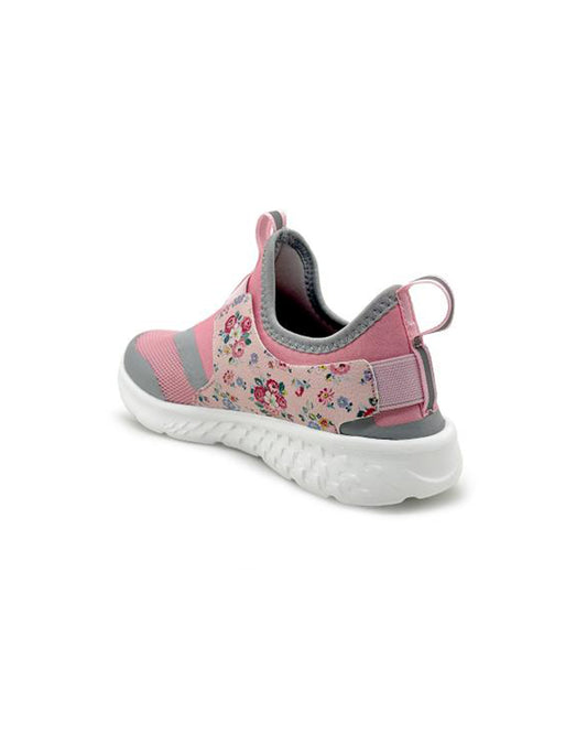 Kazarmax Pink & Grey Ultra Runner Slip On Shoes For Infants