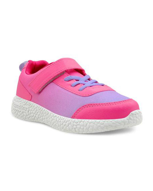 Kazarmax Pink & Blue Sports Velcro Shoes For Infants