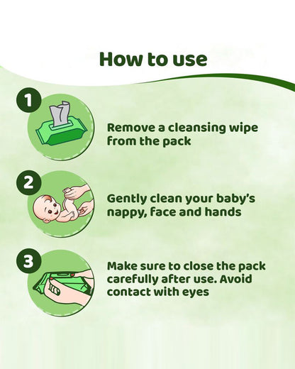 Chicco Soft Cleansing Baby Wet Wipes-With Aloe Vera & Chamomile