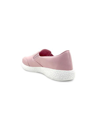 Kazarmax Peach Butterfly Slip On Loafers For Infants